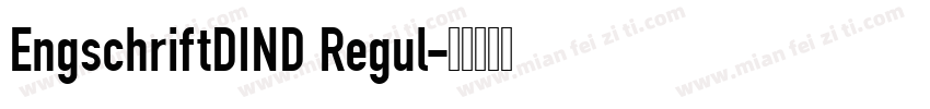 EngschriftDIND Regul字体转换